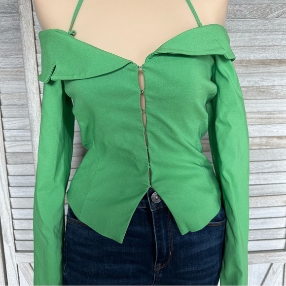 ZARA FITTED CROP BLAZER - Picture 10 of 16